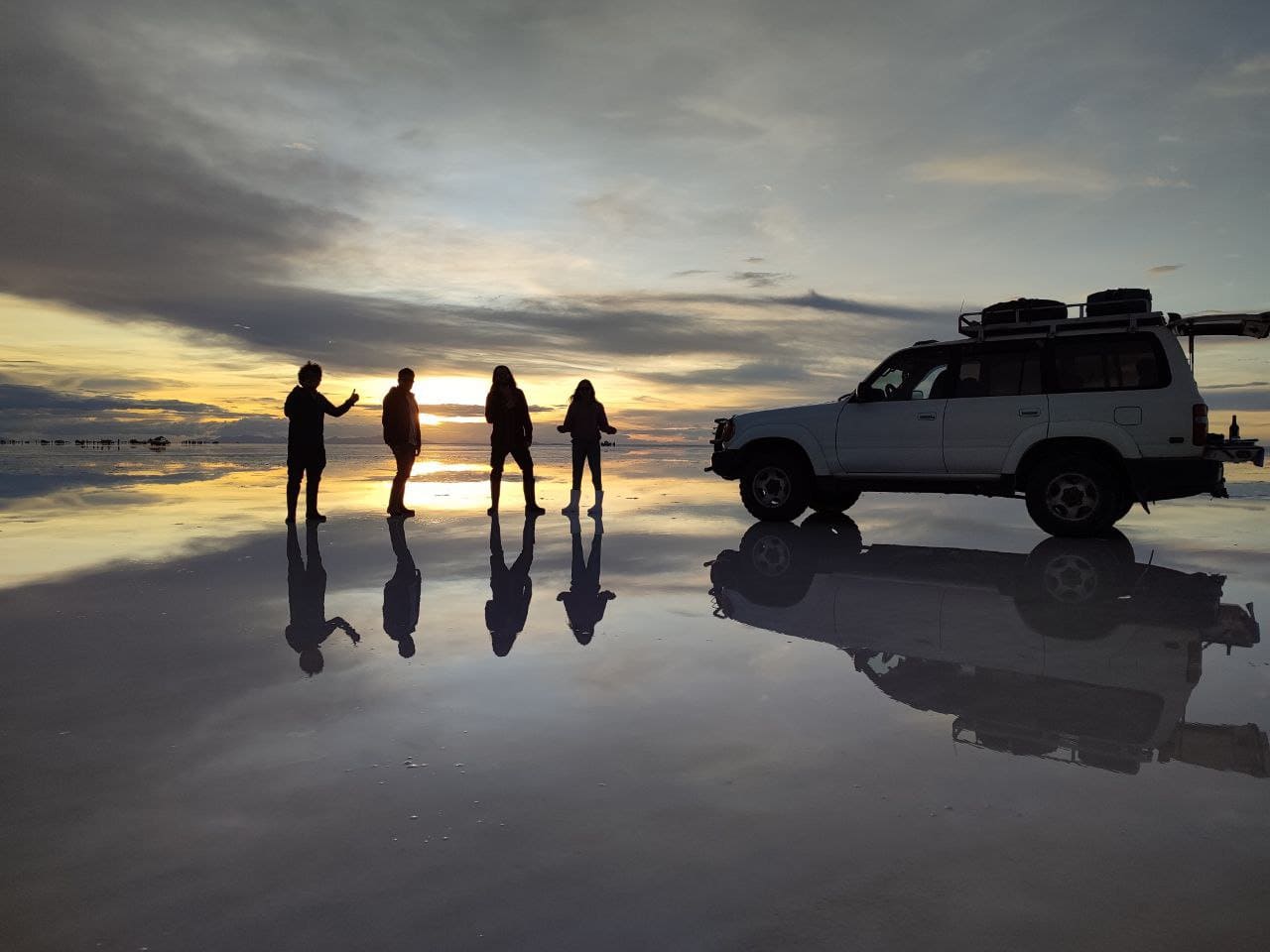 Uyuni salt flat landscape