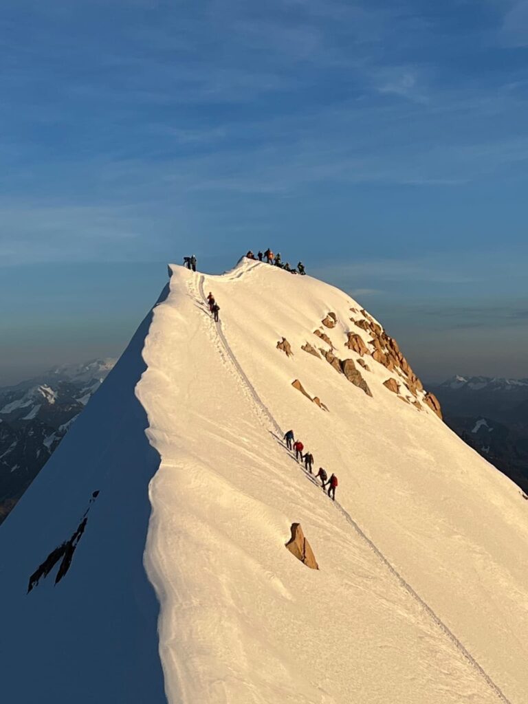 Huayna Potosi climbing Summit